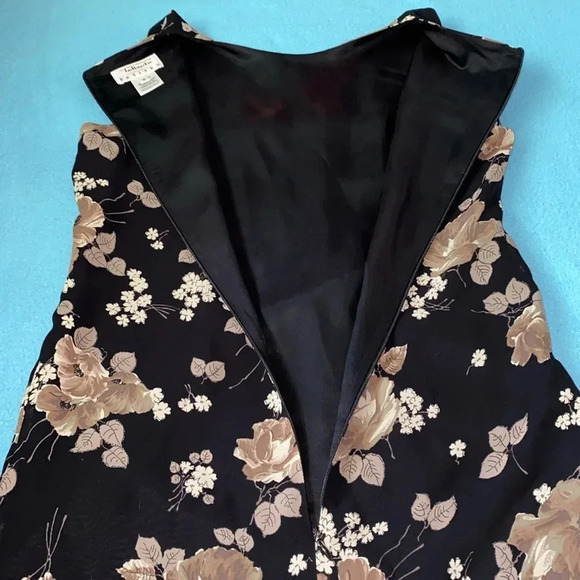 TALBOTS Petites maxi floral tank style dress fully lined cottagecore NEW size 2 - Picture 4 of 11
